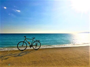 bike in the beach